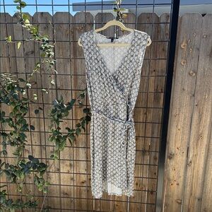 Easy Black and White Wrap Dress